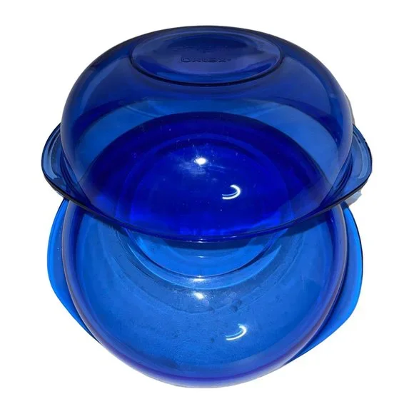 Vintage Pyrex Cobalt Blue 024 Round Casserole Baking Bowl Dish Qt Liter